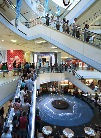 raffles city fountain